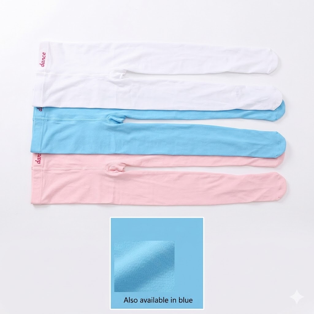 Girls Cotton Footed Tights Soft Stretchy Pantyhose School Uniform Stockings