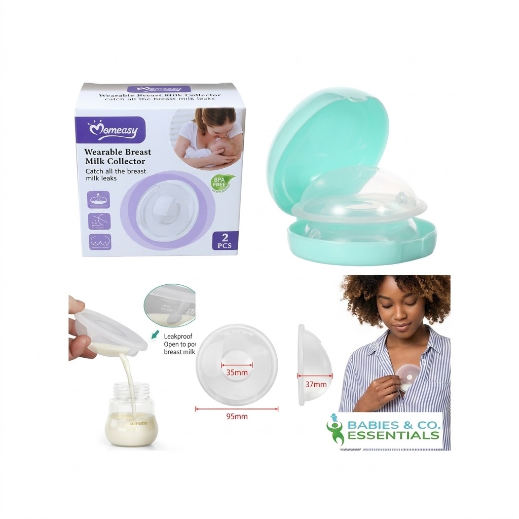 MOMEASY 2-in-1 Silicone Breast Shells & Milk Collectors – Nipple Shield Protectors for Sore Nipples