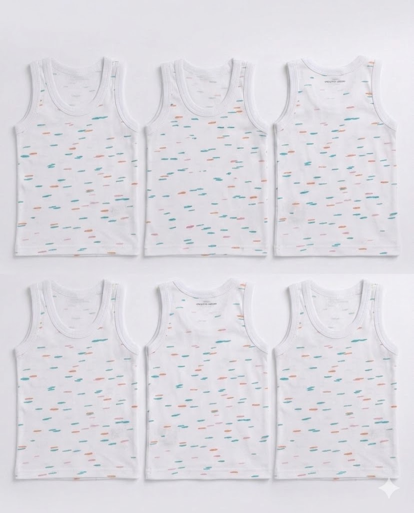 Unisex Cotton Vests for Newborn Babies - Soft, Breathable Infants Underwear Singlets