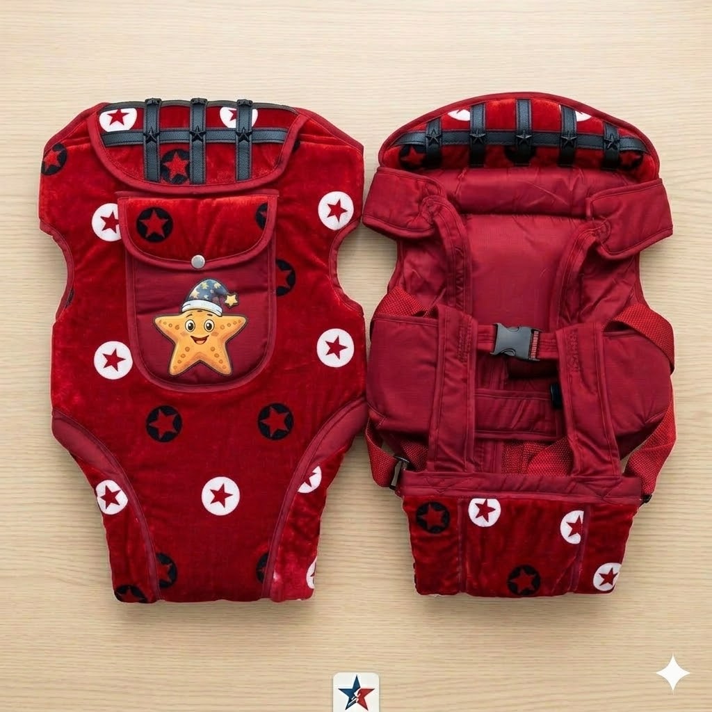 Ergonomic Front & Back Baby Carrier Nest with Adjustable Straps -with stars