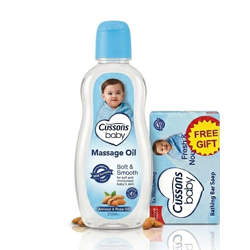 ussons Baby Mild & Gentle Moisturizing Massage Oil – Pure & Safe Skin Care for Delicate Baby Skin