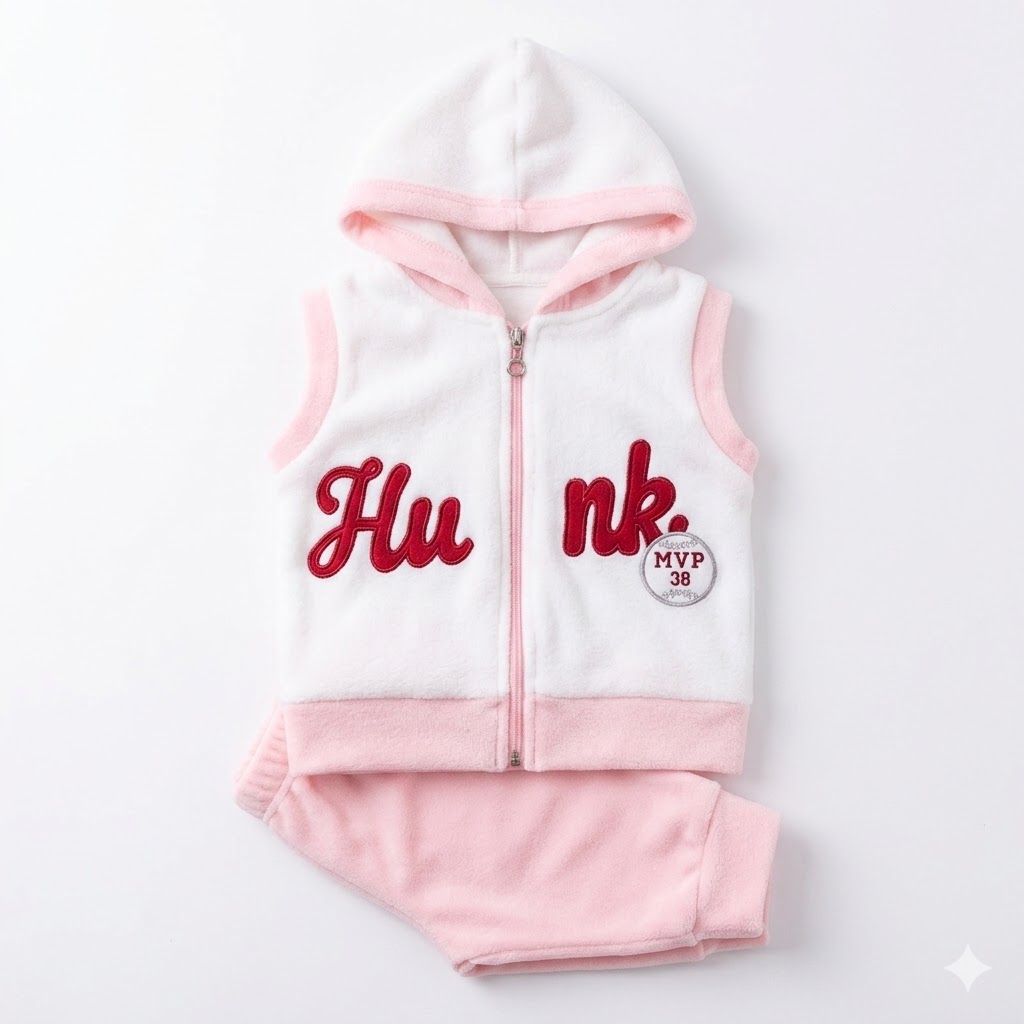 3-Piece Premium Fleece Baby & Toddler Warm Clothing Set – Soft Pullover, Hooded Vest & Jogger Pants