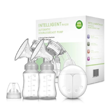 USB Powered Double Electric Breast Pump with Milk Bottle