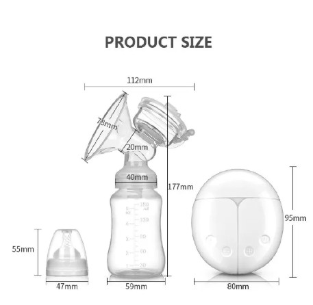 USB Powered Double Electric Breast Pump with Milk Bottle