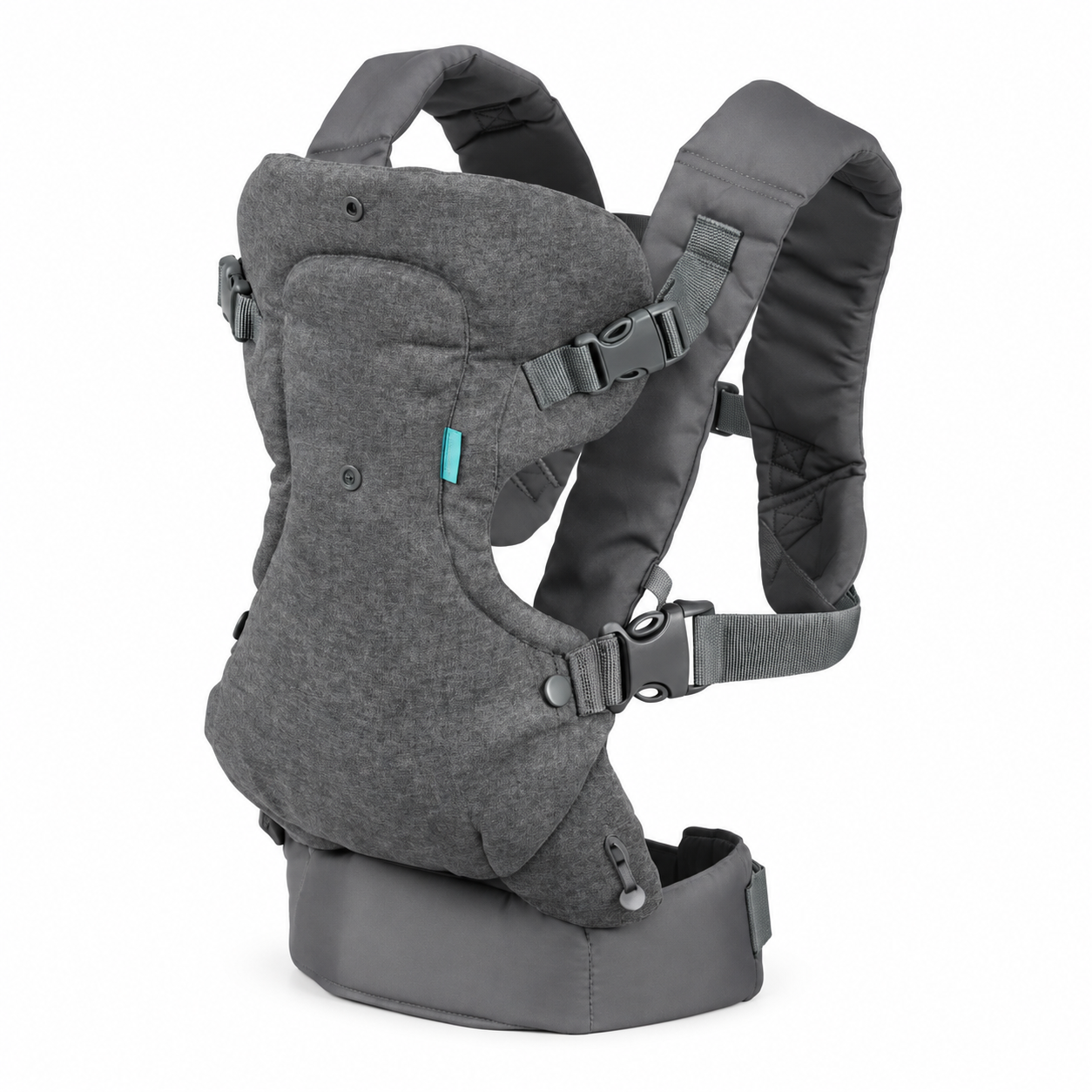 Infantino Ergonomic Baby Carrier – Choose 4-in-1 Flip or Cuddle Up Hooded Owl | Infant to Toddler- Grey
