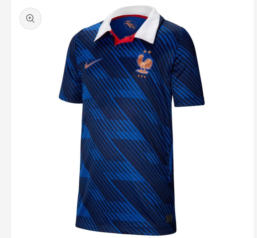 France Football Team Home Jersey Inspired Fan Wear – Quick-Dry Athletic Soccer Shirt with Comfortable Regular Fit