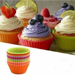 2 in 1 BAKING SET!!! Non-Stick Muffin & Cupcake Baking Tray + (FREE 12pcs silicone reusable cupcakes mould)