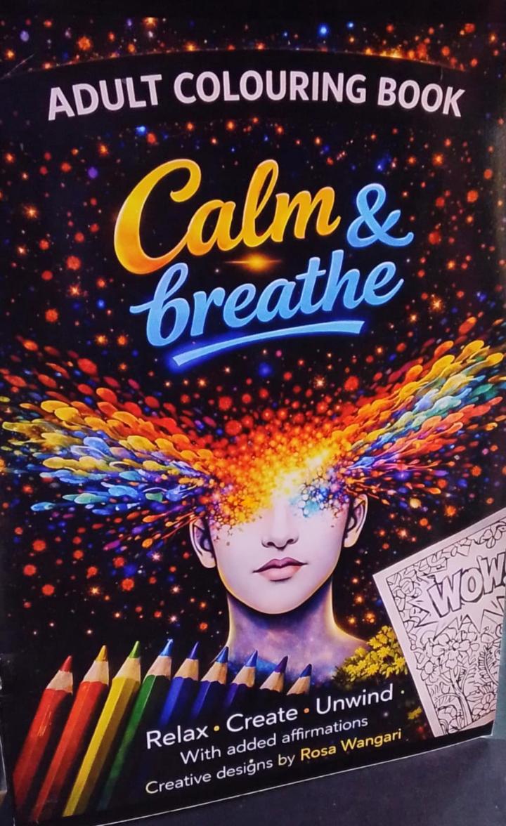 Adult Colouring Book, Calm and Breath