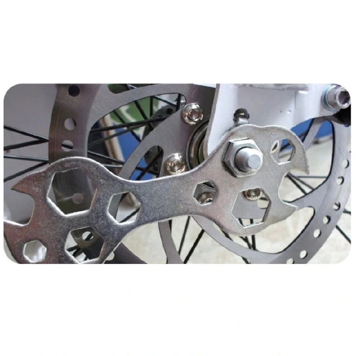 Cycling Portable Multitool Wrench 8-17mm Hex Multihole Screw Wrench Spanner Bicycle Repair Hand Tools Cycle Bike Repair Tool