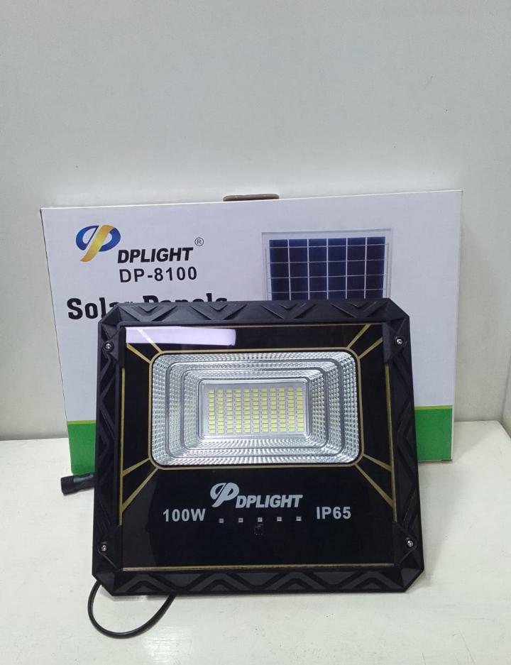 🦋DP design Solar flood light 100W,200W,300W,400W plus solar panel🤩:Dusk to Dawn -Voltage rated: 6V Lighting range: 30m Lighting angle:120° Lighting hours:30000h Highly water proof .