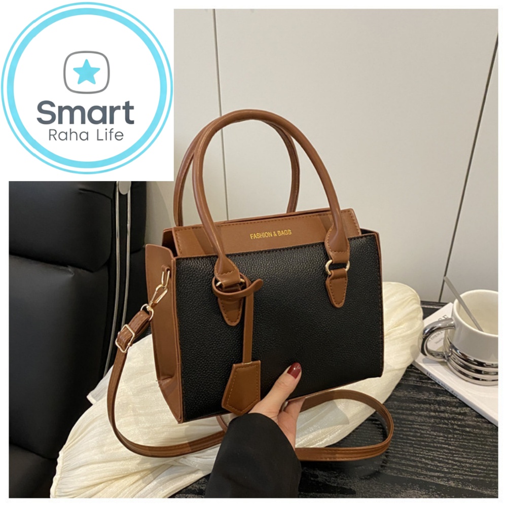 Smartrahalife Fashion PU Leather Tote Bag for Women, 3 Ways to Wear: Shoulder/Crossbody/Handbag, Casual Portable Purse with Local Fast Delivery