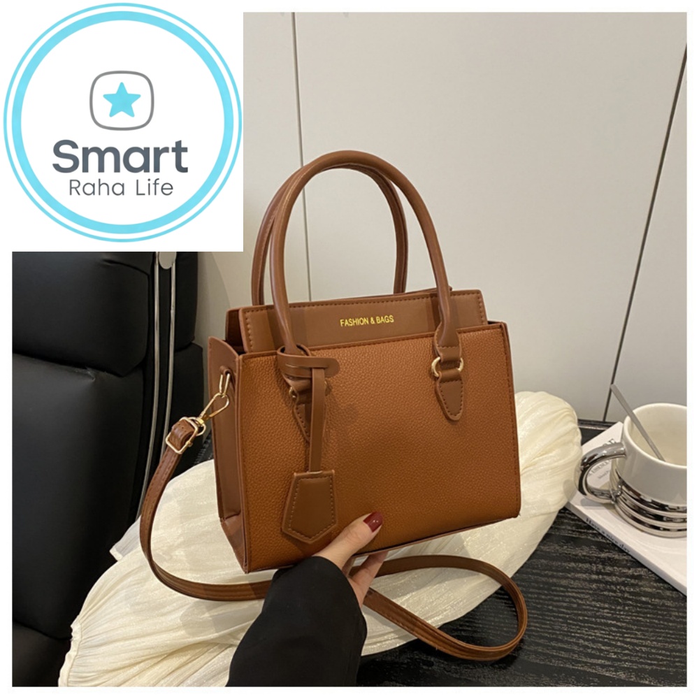 Smartrahalife Fashion PU Leather Tote Bag for Women, 3 Ways to Wear: Shoulder/Crossbody/Handbag, Casual Portable Purse with Local Fast Delivery