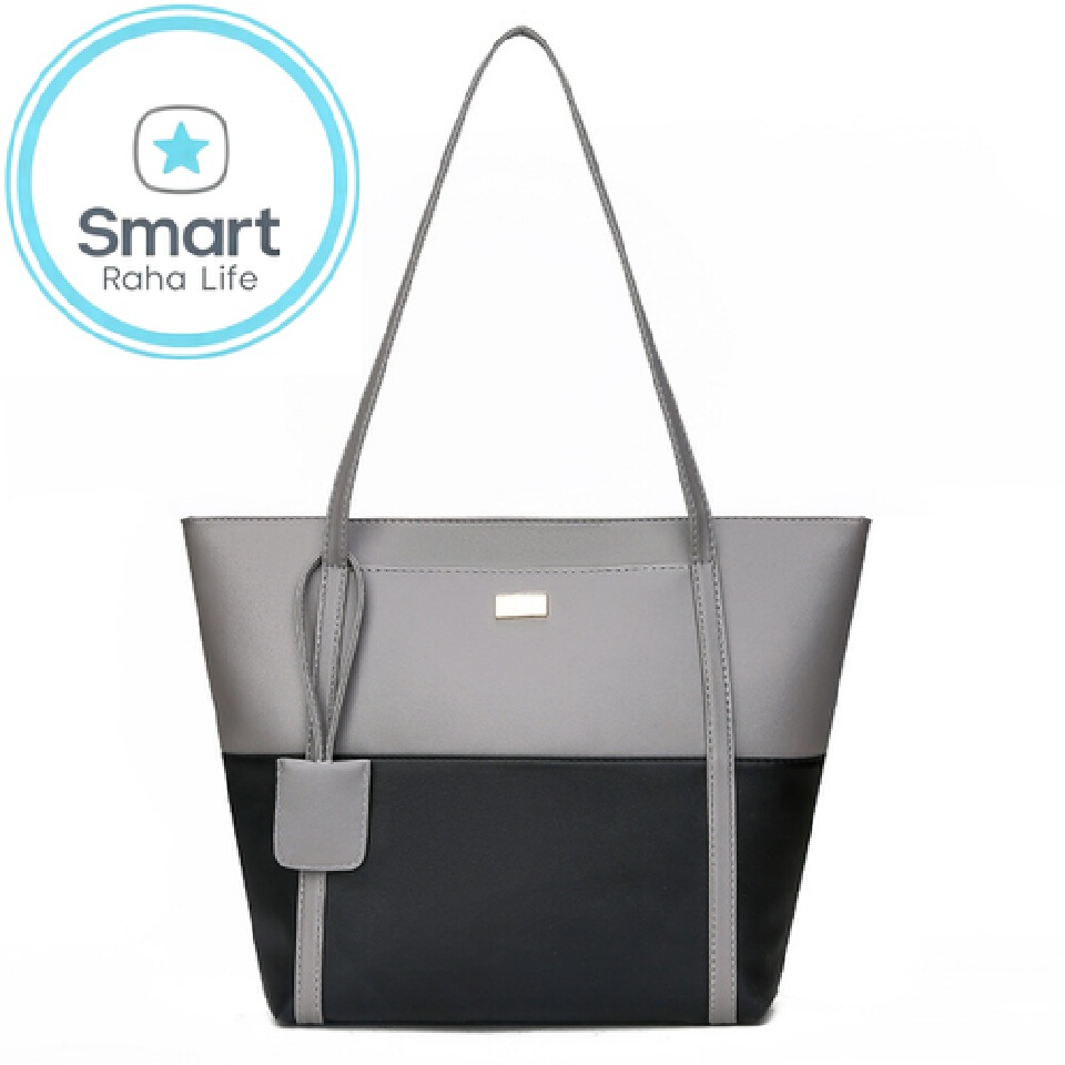 Smartrahalife Fashion PU Leather Tote Bag for Women, 3 Ways to Wear: Shoulder/Crossbody/Handbag, Casual Portable Purse with Local Fast Delivery