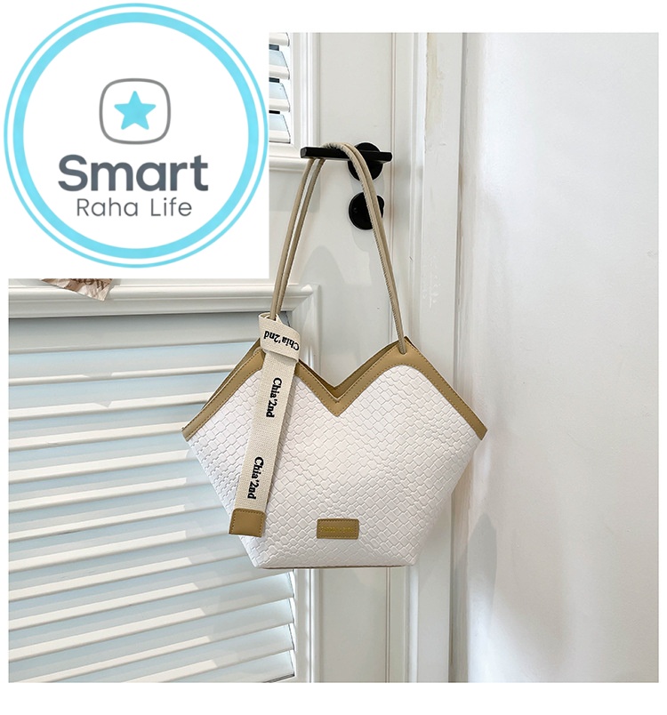 Smartrahalife Fashion PU Leather Tote Bag for Women, 3 Ways to Wear: Shoulder/Crossbody/Handbag, Casual Portable Purse with Local Fast Delivery