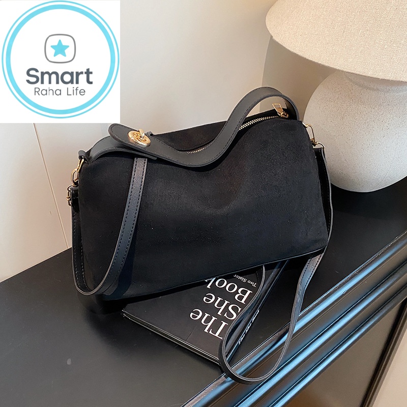 Smartrahalife Fashion PU Leather Tote Bag for Women, 3 Ways to Wear: Shoulder/Crossbody/Handbag, Casual Portable Purse with Local Fast Delivery