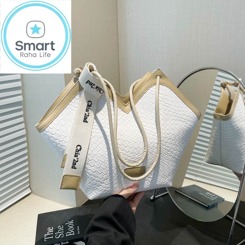 Smartrahalife Fashion PU Leather Tote Bag for Women, 3 Ways to Wear: Shoulder/Crossbody/Handbag, Casual Portable Purse with Local Fast Delivery