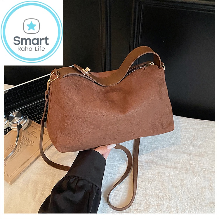Smartrahalife Fashion PU Leather Tote Bag for Women, 3 Ways to Wear: Shoulder/Crossbody/Handbag, Casual Portable Purse with Local Fast Delivery