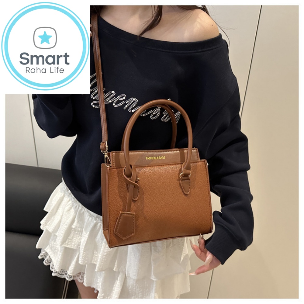 Smartrahalife Fashion PU Leather Tote Bag for Women, 3 Ways to Wear: Shoulder/Crossbody/Handbag, Casual Portable Purse with Local Fast Delivery