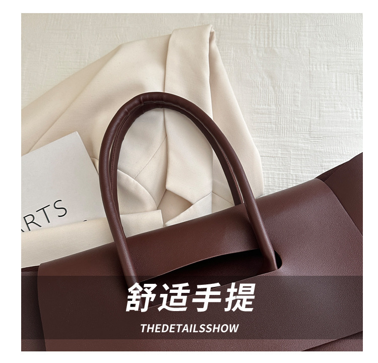 Smartrahalife Fashion PU Leather Tote Bag for Women, 3 Ways to Wear: Shoulder/Crossbody/Handbag, Casual Portable Purse with Local Fast Delivery