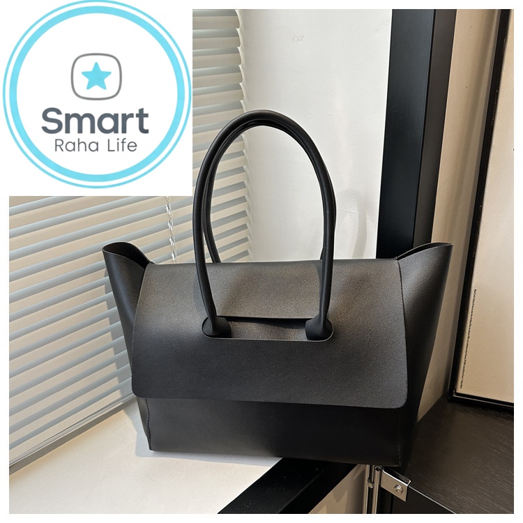 Smartrahalife Fashion PU Leather Tote Bag for Women, 3 Ways to Wear: Shoulder/Crossbody/Handbag, Casual Portable Purse with Local Fast Delivery