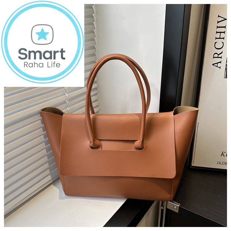 Smartrahalife Fashion PU Leather Tote Bag for Women, 3 Ways to Wear: Shoulder/Crossbody/Handbag, Casual Portable Purse with Local Fast Delivery