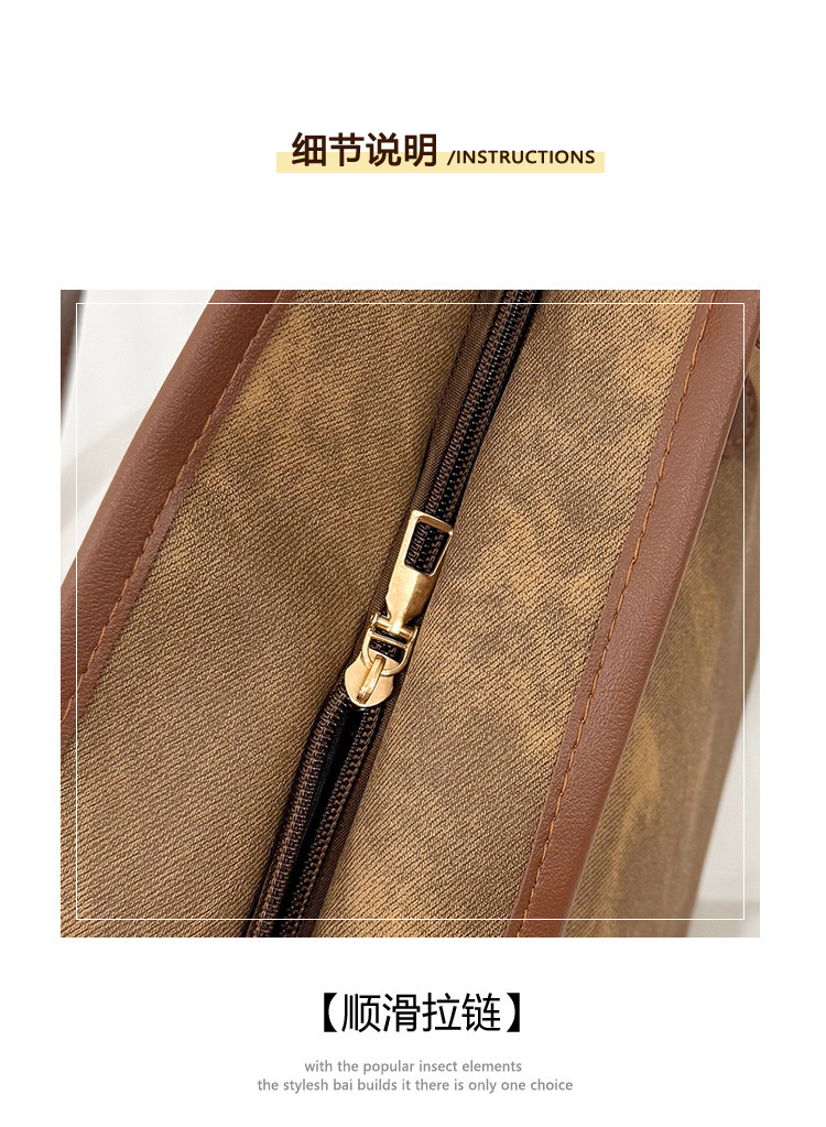 Smartrahalife Fashion PU Leather Tote Bag for Women, 3 Ways to Wear: Shoulder/Crossbody/Handbag, Casual Portable Purse with Local Fast Delivery