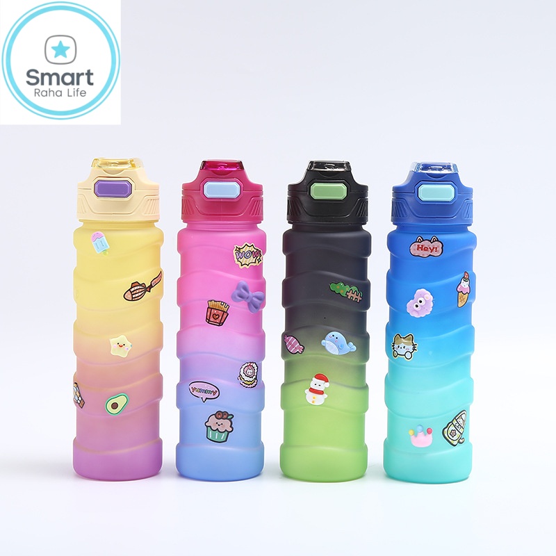 Smartrahalife 3PCS Water Bottles Set, 1800/800ML/280ML Large Capacity BPA-Free Frosted Sports Mugs, 3-in-1 Stanley Style Travel Cups with Straw & Leakproof Lid, Portable for Office Gym Coffe