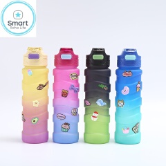 Smartrahalife 3PCS Water Bottles Set, 1800/800ML/280ML Large Capacity BPA-Free Frosted Sports Mugs, 3-in-1 Style Travel Cups with Straw & Leakproof Lid, Portable for Office Gym Coffe