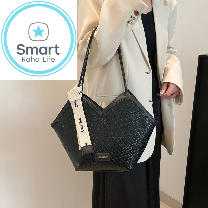 Smartrahalife Fashion PU Leather Tote Bag for Women, 3 Ways to Wear: Shoulder/Crossbody/Handbag, Casual Portable Purse with Local Fast Delivery