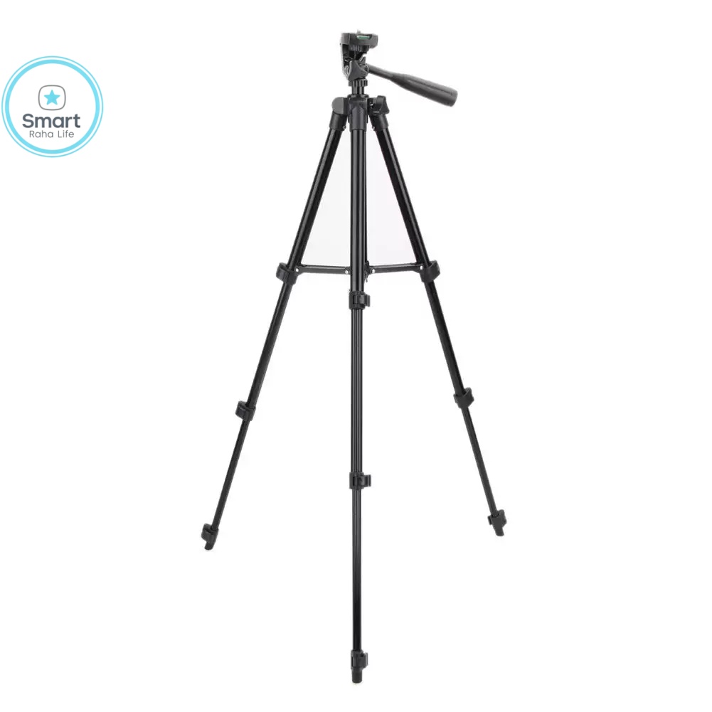 【Promotion】Smartrahalife Aluminum Alloy Tripod, Adjustable Portable Tripod Stand Compatible with All Smartphones & DSLR Digital Cameras, Equipped with Phone Clip and Storage Bag for Live Broadcast