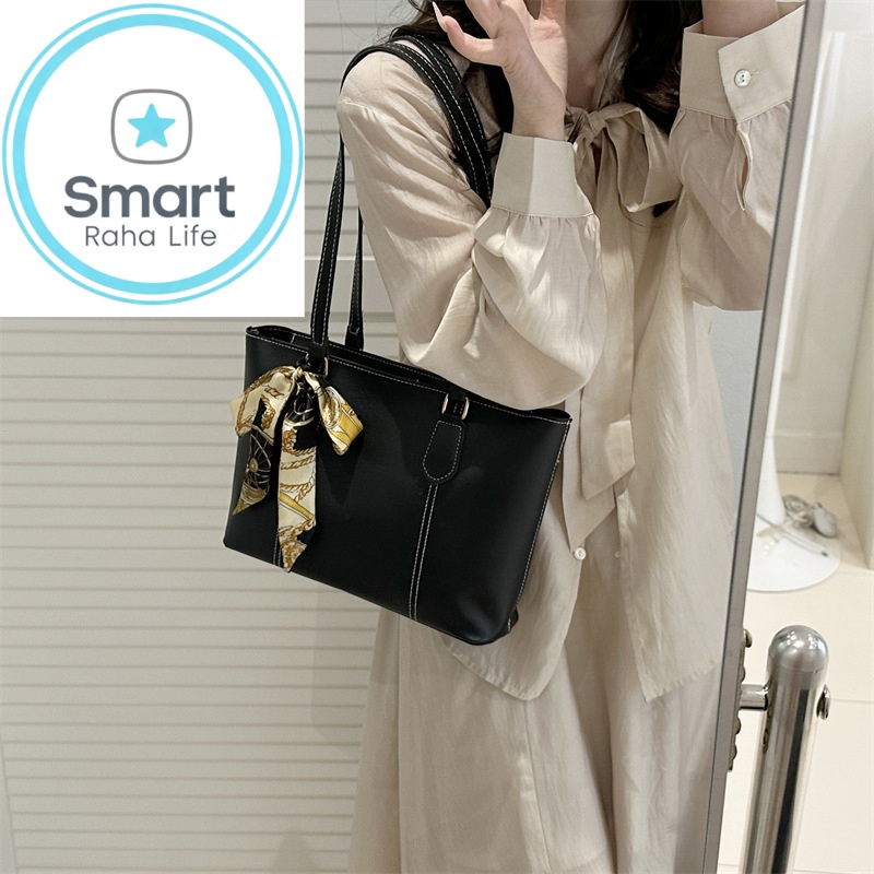 Smartrahalife Fashion PU Leather Tote Bag for Women, 3 Ways to Wear: Shoulder/Crossbody/Handbag, Casual Portable Purse with Local Fast Delivery