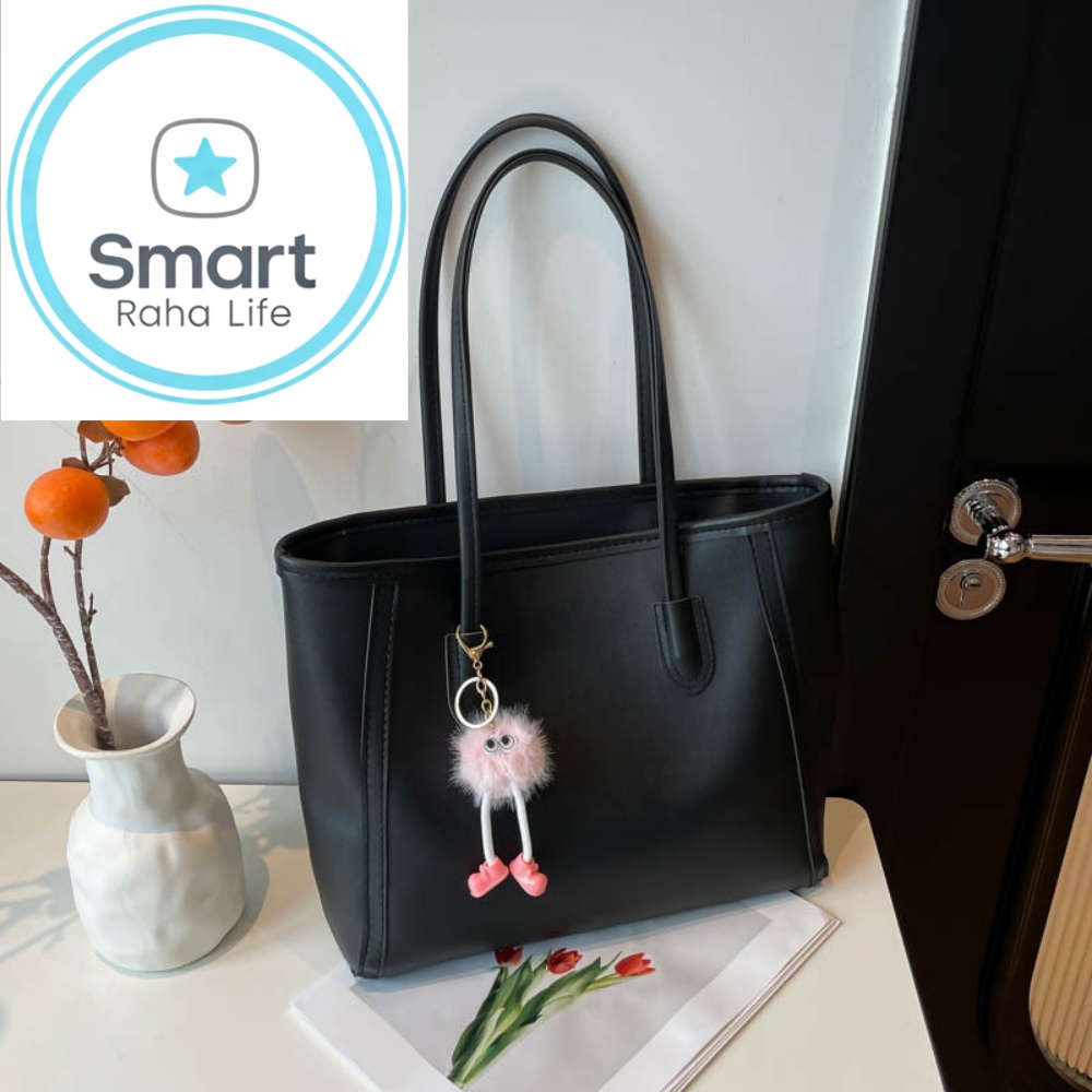 Smartrahalife Fashion PU Leather Tote Bag for Women, 3 Ways to Wear: Shoulder/Crossbody/Handbag, Casual Portable Purse with Local Fast Delivery