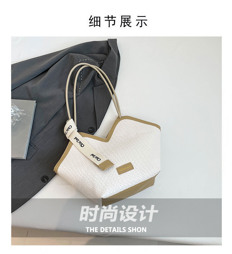 Smartrahalife Fashion PU Leather Tote Bag for Women, 3 Ways to Wear: Shoulder/Crossbody/Handbag, Casual Portable Purse with Local Fast Delivery