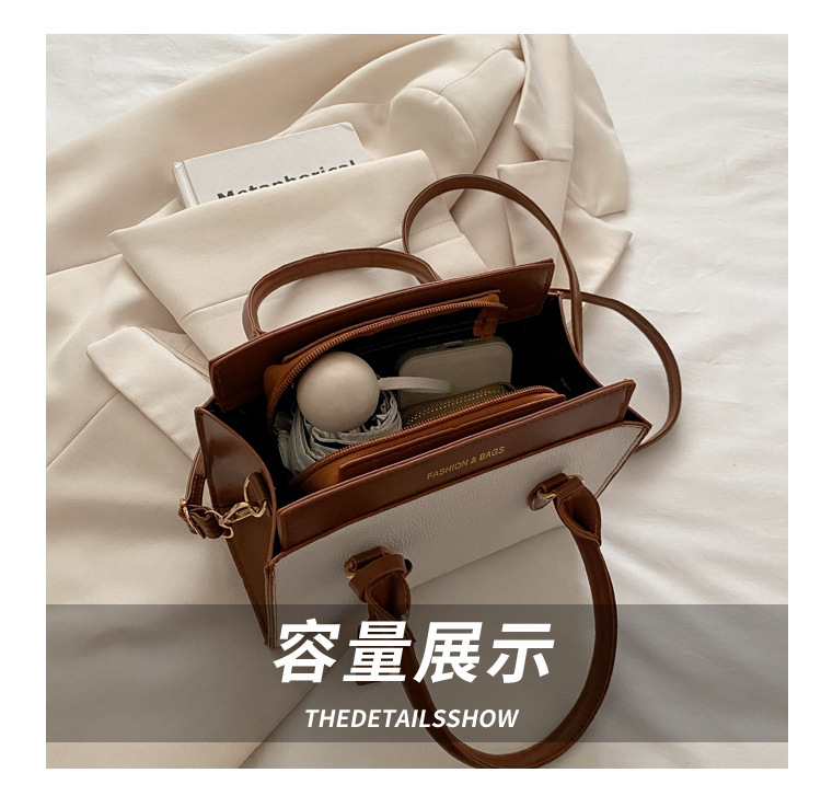 Smartrahalife Fashion PU Leather Tote Bag for Women, 3 Ways to Wear: Shoulder/Crossbody/Handbag, Casual Portable Purse with Local Fast Delivery