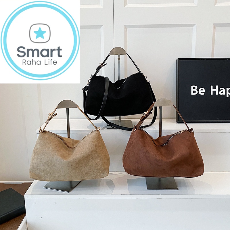 Smartrahalife Fashion PU Leather Tote Bag for Women, 3 Ways to Wear: Shoulder/Crossbody/Handbag, Casual Portable Purse with Local Fast Delivery