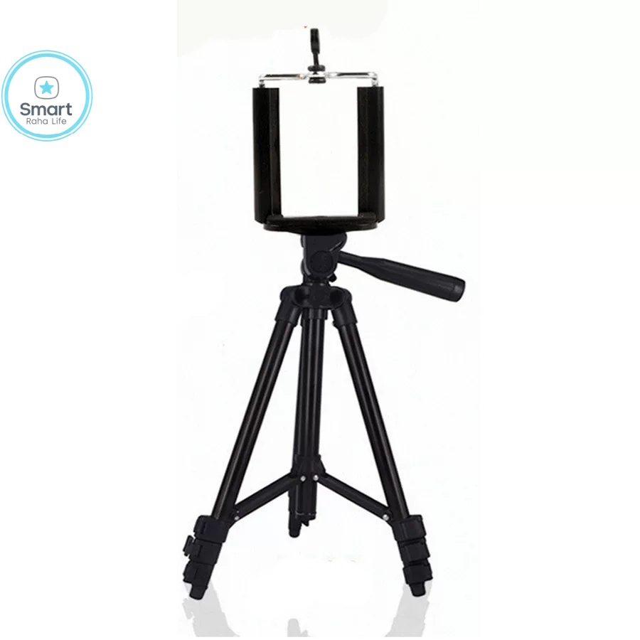【Promotion】Smartrahalife Aluminum Alloy Tripod, Adjustable Portable Tripod Stand Compatible with All Smartphones & DSLR Digital Cameras, Equipped with Phone Clip and Storage Bag for Live Broadcast