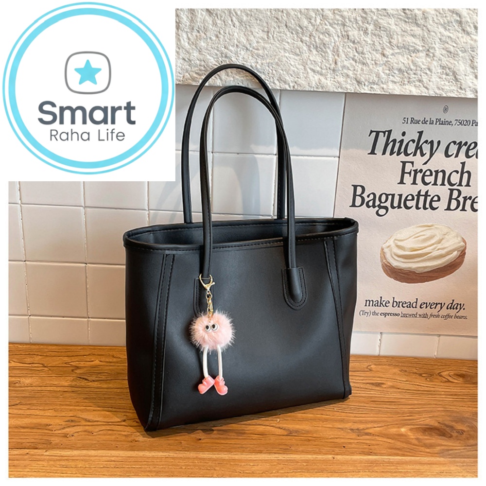 Smartrahalife Fashion PU Leather Tote Bag for Women, 3 Ways to Wear: Shoulder/Crossbody/Handbag, Casual Portable Purse with Local Fast Delivery