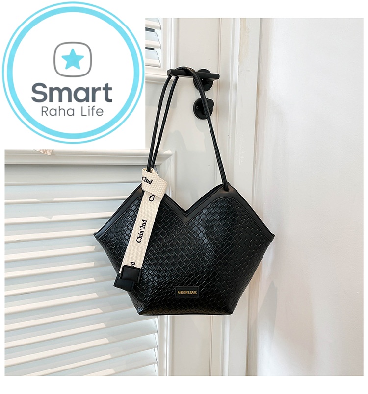 Smartrahalife Fashion PU Leather Tote Bag for Women, 3 Ways to Wear: Shoulder/Crossbody/Handbag, Casual Portable Purse with Local Fast Delivery