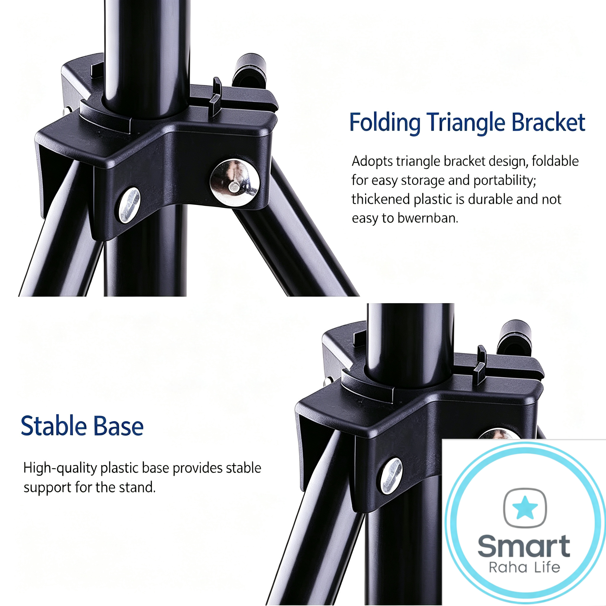 【Promotion】Smartrahalife 2.1M 4-in-1 Universal Tripod Stand Kit – Includes Ball Head, Phone Clip & Bluetooth Remote, Compatible with Camera, Smartphone, Projector, Monopod for Vlogging, Live Streaming