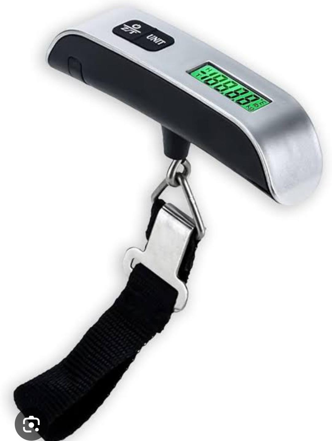 ELECTRONIC PORTABLE MULTIFUNCTIONAL LUGGAGE SCALE, TRAVEL ESSENTIALS, DIGITAL SUITCASE WEIGHT SCALES FOR TRAVEL ACCESSORIES, HANGING BAGGAGE SCALE WITH TEMPERATURE SENSOR, RUBBER PAINT