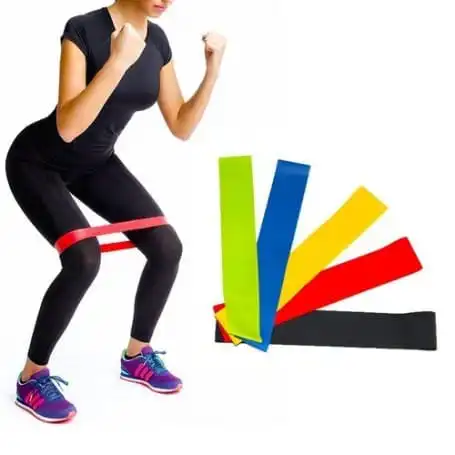 5IN1 EXERCISE PREMIUM RESISTANCE BANDSRESISTANCE BANDS EXERCISE BANDS SET, 5-LEVELS FOR HOME GYM, YOGA & PILATES ELASTIC STRETCH BANDS FOR STRENGTH TRAINING, PHYSICAL THERAPY, LEG GLUTE ARM WORKOUTS,