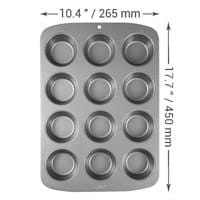 NONSTICK 12 HOLE CUPCAKES BAKING TIN CUP CAKE MOULD NON-TOXIC, WITHOUT PFAS, HEAVY-DUTY, NON-STICK MUFFIN TIN, BAKING PAN, CARBON STEEL BAKING SUPPLIES
