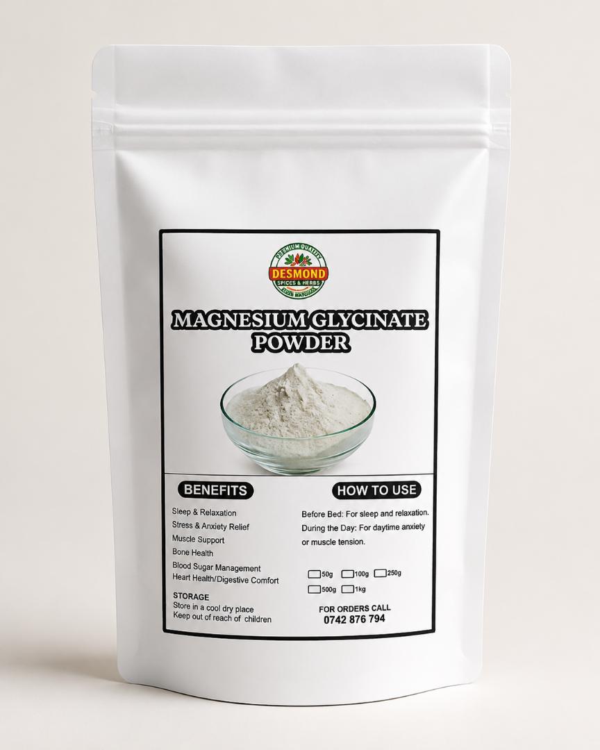 Magnesium glycinate powder (pure magnesium glycinate ,highly absorbed, helps in relaxation, treats insomnia muscle function, energy booster