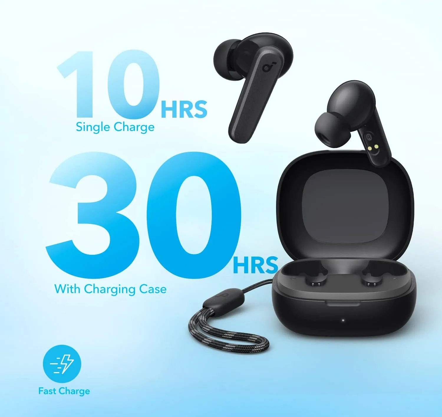 HOT DEALS!! ANKER P25i TRUE WIRELESS EARBUDS: | 10-Hr Long Playtime | IPX5 Water Resistant | 22 Preset EQs | Noise Cancellation | Anker App Download | Dual Mic Earbuds | Earbuds