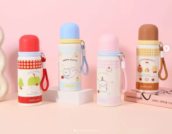 DISCOUNT DEALS!! Stainless Steel Kid's ThermoCup: | 600ml Capacity | Double-Wall Insulation | Air-Tight Silicone Lid | Hot/Cold Function | Lightweight | Durable Food-Grade Material | Thermocups/Flasks