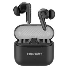 AMAYA ATW-330 Max Black in-ear headphones, Clear sound - The total use time can reach 60hr -Amaya earbuds// amaya earpods -Black