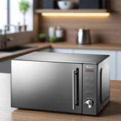 LIMITED DEALS!! Ramtons RM/458 20L Digital Microwave Oven: 700W | 5 Power Levels | 8 Auto Menus | 95 Mins Timer | Cook End Signal | Defrost Function | Child Lock Safety | Microwaves