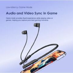 BLACK  NOVEMBER DEALS!! Oraimo Necklace Lite Call Vibration Wireless Headphones IPX4 waterproof and Noise reduction in calls & with dual device connection 30Hr Playtime & Vibration Notifications