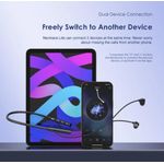 BLACK  NOVEMBER DEALS!! Oraimo Necklace Lite Call Vibration Wireless Headphones IPX4 waterproof and Noise reduction in calls & with dual device connection 30Hr Playtime & Vibration Notifications