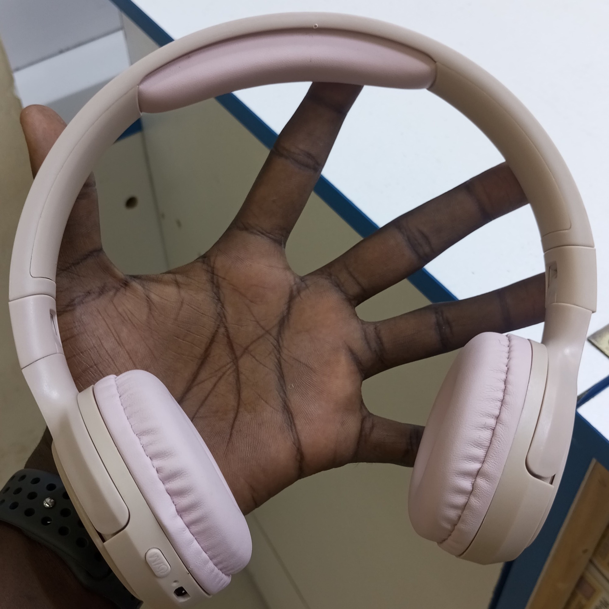 Oraimo Soft Pink 510BT ANC Wireless Over-Ear Headphones – 12 Hours Battery